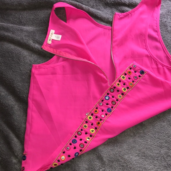 Hot pink crop top - Picture 4 of 5